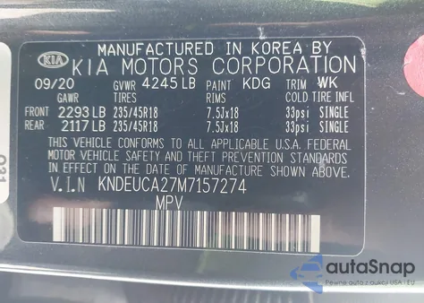 2021 Kia Seltos S Turbo from USA, damaged, VIN KNDEUCA27M7157274